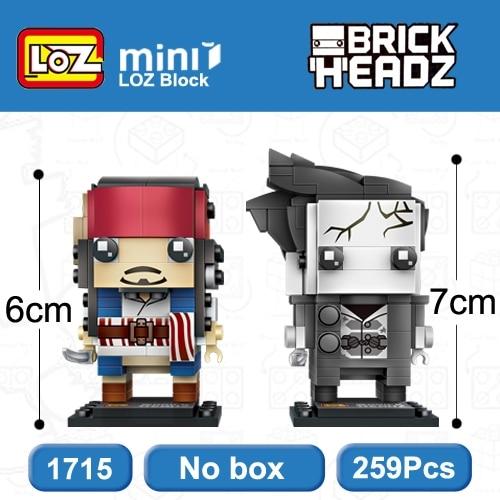 LOZ Mini Blocks BRICK HEADZ #1701 Superman&Wonder Woman Mini Block Toy With Box 