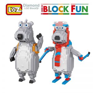 LOZ Unlucky Polar bear Cartoon Building Diamond Blocks