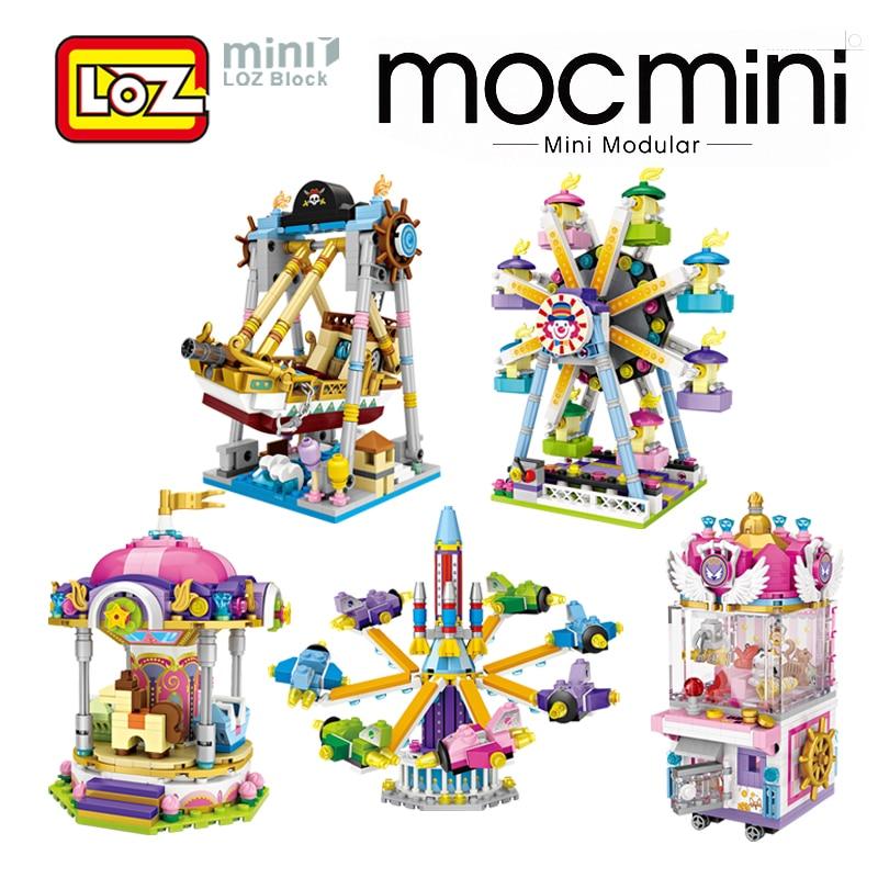 Amusement park LOZ BLOCK Mini Building Block iBlock Fun Toy 17 series 