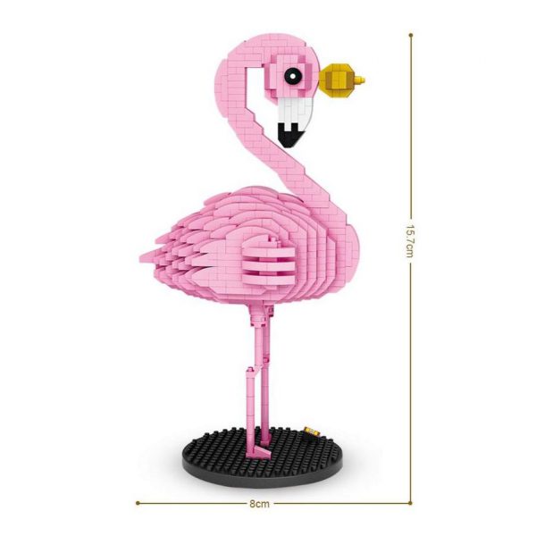 LOZ Diamond Blocks Flamingo Pink Bird Official LOZ BLOCKS STORE