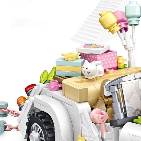 LOZ Mini Blocks White Wedding Car Official LOZ BLOCKS STORE