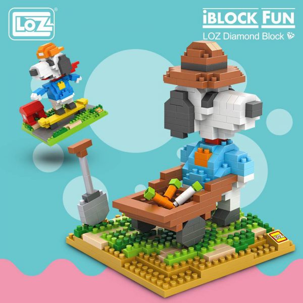 LOZ Diamond Blocks Cartoon Dog Official LOZ BLOCKS STORE