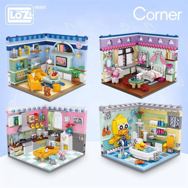 LOZ Mini Building Blocks Home Scene Model Corner Scene Official LOZ BLOCKS STORE
