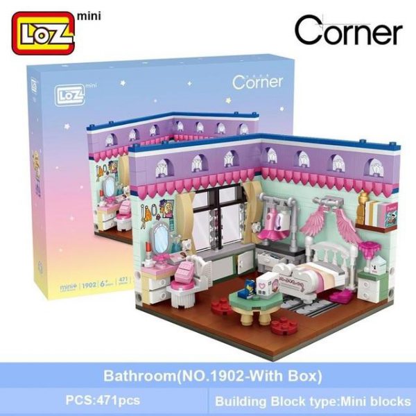 LOZ Mini Building Blocks Home Scene Model Corner Scene Official LOZ BLOCKS STORE
