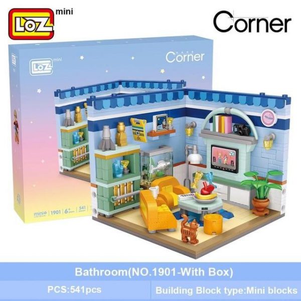 LOZ Mini Building Blocks Home Scene Model Corner Scene Official LOZ BLOCKS STORE