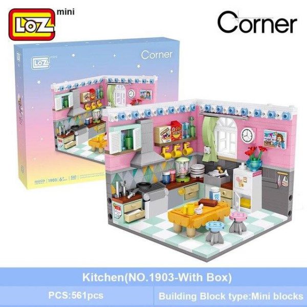 LOZ Mini Building Blocks Home Scene Model Corner Scene Official LOZ BLOCKS STORE