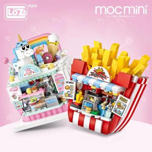 LOZ Mini Blocks Cake Shop French Fries Shop Official LOZ BLOCKS STORE