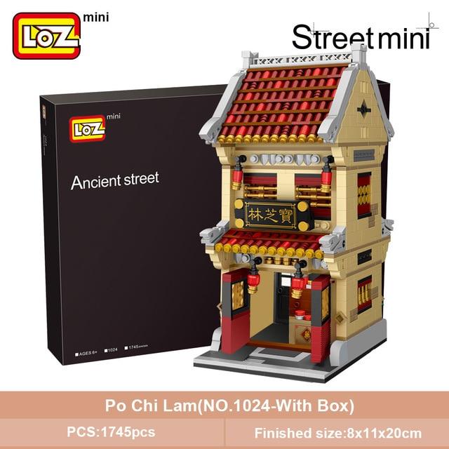 4pcs/set LOZ mini Blöcke Kinder Blocks Building Toys Chinatown Style no box 