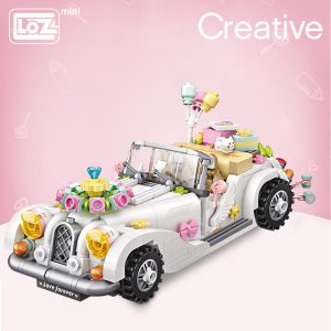 LOZ Mini Blocks White Wedding Car Official LOZ BLOCKS STORE
