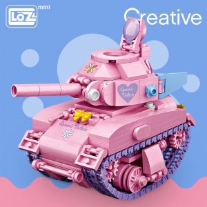 LOZ Mini Blocks Cute Pink Tank Official LOZ BLOCKS STORE