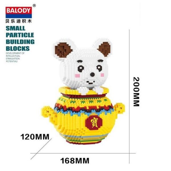 Balody Mouse God Of Fortune Official LOZ BLOCKS STORE