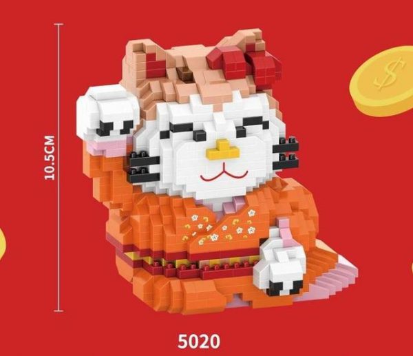 HC Mini Blocks Maneki Neko Fortune Cat Official LOZ BLOCKS STORE