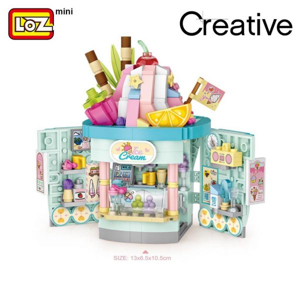 LOZ Mini Block Ice Cream Shop & Toast Shop Official LOZ BLOCKS STORE
