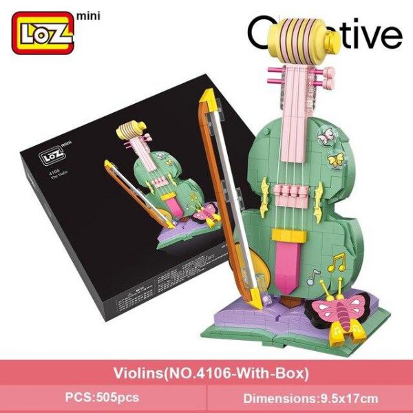 LOZ Mini Building Blocks  Piano Violin Musical Instrument Official LOZ BLOCKS STORE