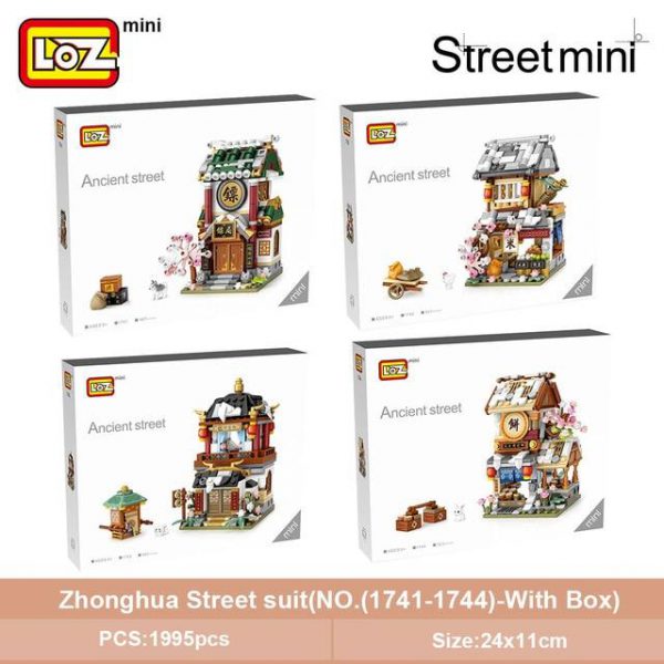 LOZ Mini Block Winter China Street Official LOZ BLOCKS STORE