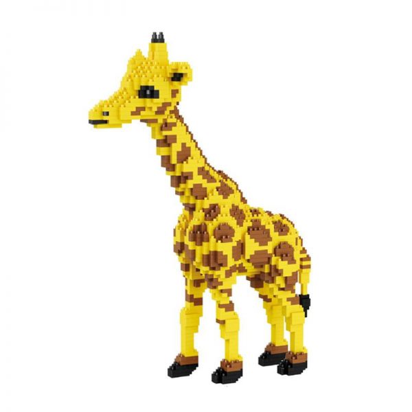 Balody 16065 Yellow Giraffe Stand Official LOZ BLOCKS STORE