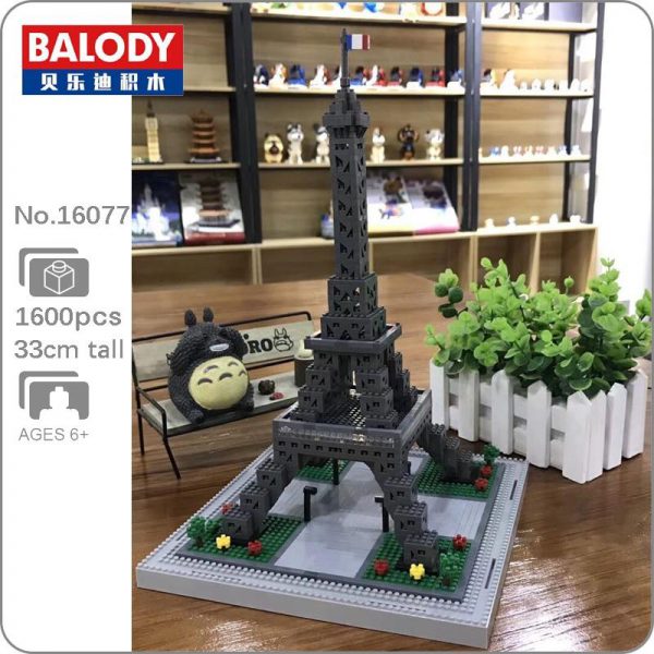 Balody 16077 Paris Eiffel Tower World Famous Architecture Official LOZ BLOCKS STORE