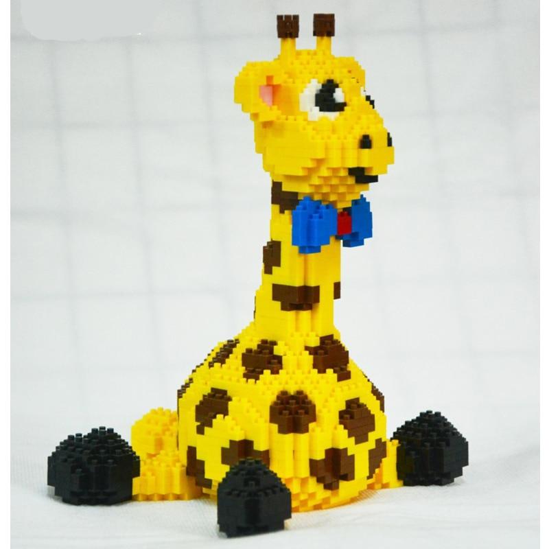 Details about   Balody16083 Sit Yellow Giraffe Animal Pet DIY Mini Diamond Blocks Building Toy 