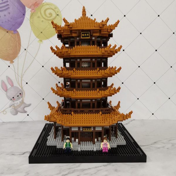 Balody 16068 Tower of Yellow Crane World Architecture Official LOZ BLOCKS STORE