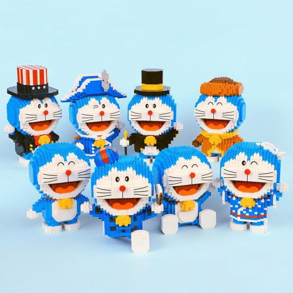 Balody 16130 Anime Doraemon Cat Robot Stand Official LOZ BLOCKS STORE