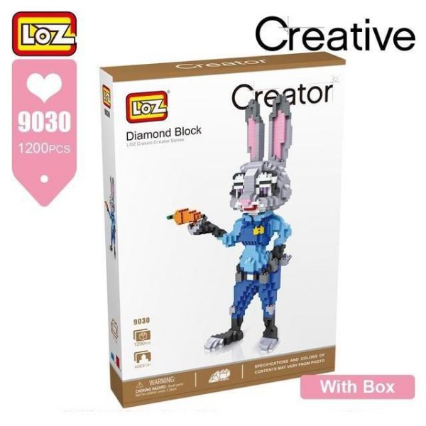 LOZ Diamond Blocks Assembly Fox Rabbit Official LOZ BLOCKS STORE