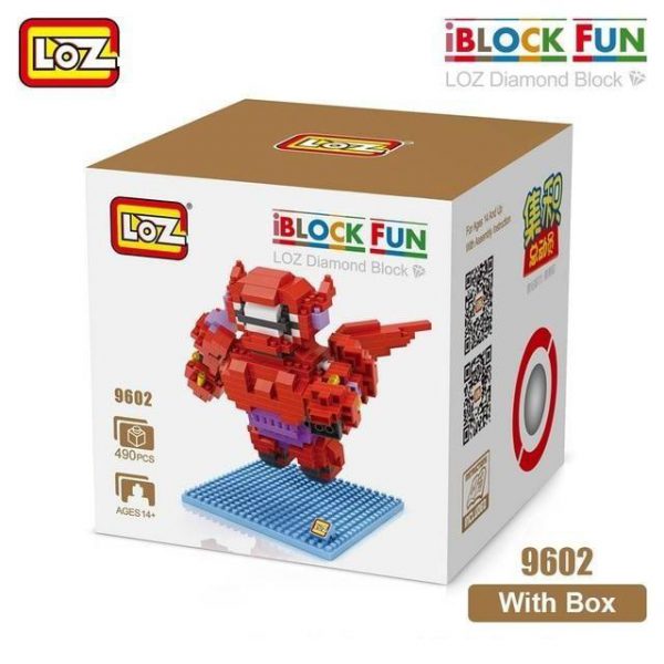 LOZ Diamond Blocks Cartoon White Robot Official LOZ BLOCKS STORE