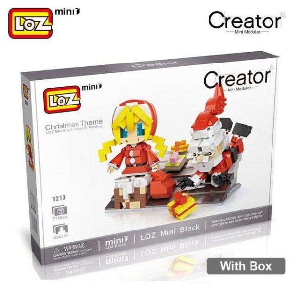 LOZ Mini Blocks Santa Claus Gift Little Girl Official LOZ BLOCKS STORE