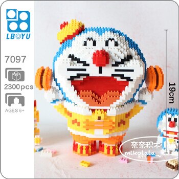 BOYU Doraemon Dorami Cat Robot Animal Dorayaki Pocket Can Open DIY 3D Model Mini Small - LOZ™ MINI BLOCKS