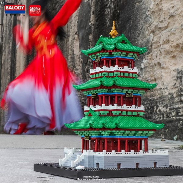 Balody 16163 World Famous Architecture Juyuan Tower 3D Model DIY Mini Diamond Blocks Bricks Building Toy 2 - LOZ™ MINI BLOCKS