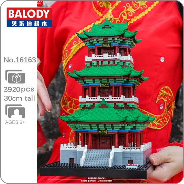 Balody 16163 World Famous Architecture Juyuan Tower 3D Model DIY Mini Diamond Blocks Bricks Building Toy - LOZ™ MINI BLOCKS