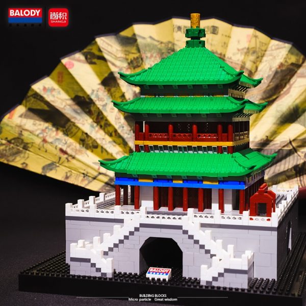 Balody 16164 World Famous Architecture Xian Bell Tower 3D Model DIY Mini Diamond Blocks Bricks Building 4 - LOZ™ MINI BLOCKS