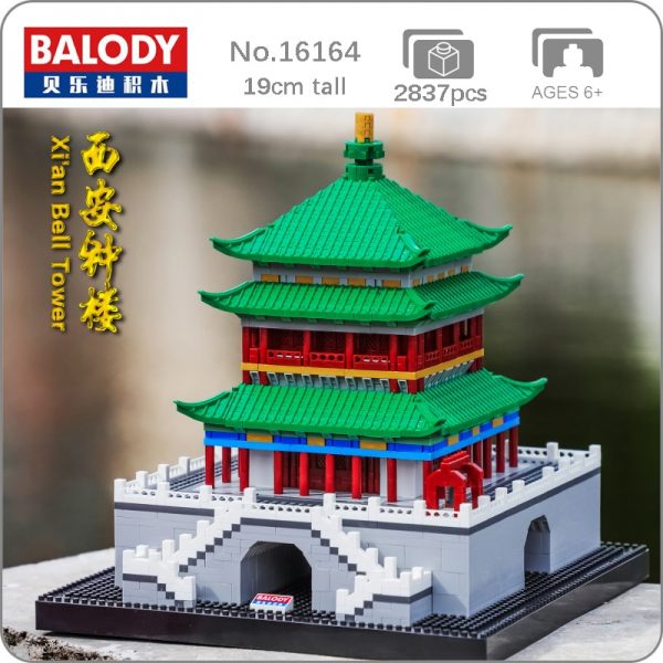 Balody 16164 World Famous Architecture Xian Bell Tower 3D Model DIY Mini Diamond Blocks Bricks Building - LOZ™ MINI BLOCKS