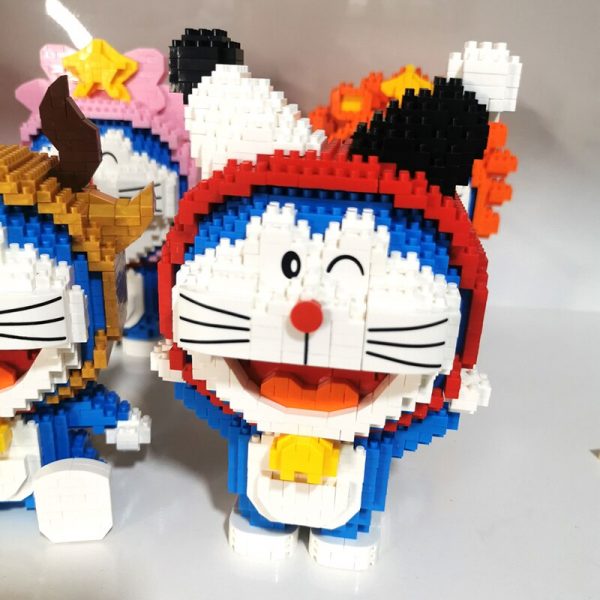 Balody 16227 Zodiac Anime Doraemon Gemini Cat Robot Animal Pet Model Mini Diamond Blocks Bricks Building 3 - LOZ™ MINI BLOCKS