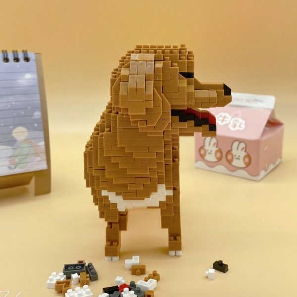 Balody 18243 Cartoon Golden Retriever Dog Animal Pet 3D Model DIY Mini Diamond Blocks Bricks Building 2 - LOZ™ MINI BLOCKS