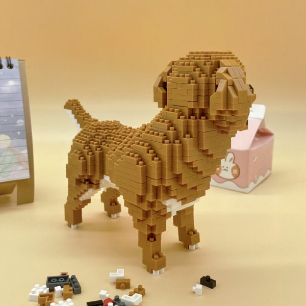 Balody 18243 Cartoon Golden Retriever Dog Animal Pet 3D Model DIY Mini Diamond Blocks Bricks Building 4 - LOZ™ MINI BLOCKS