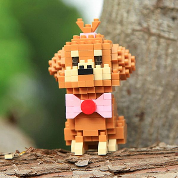 Balody 18248 8 Animal World Poodle Teddy Dog Pet Bow 3D Model DIY Mini Diamond Blocks 2 - LOZ™ MINI BLOCKS