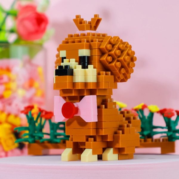 Balody 18248 8 Animal World Poodle Teddy Dog Pet Bow 3D Model DIY Mini Diamond Blocks 4 - LOZ™ MINI BLOCKS