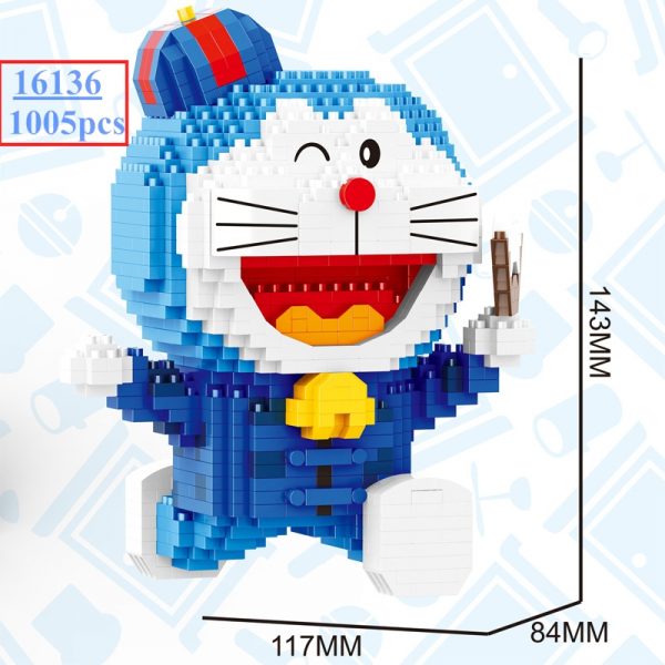 Balody Blocks Anime Model Happy Doraemon Japanese Cartoon Figure Building Toys for Girls Presents brinquedos Kids 1 - LOZ™ MINI BLOCKS