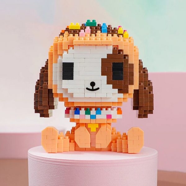 Balody Sweet Doughnut Donut Dessert Girl Little Dog Cute Animal DIY Mini Diamond Blocks Bricks Building 3 - LOZ™ MINI BLOCKS