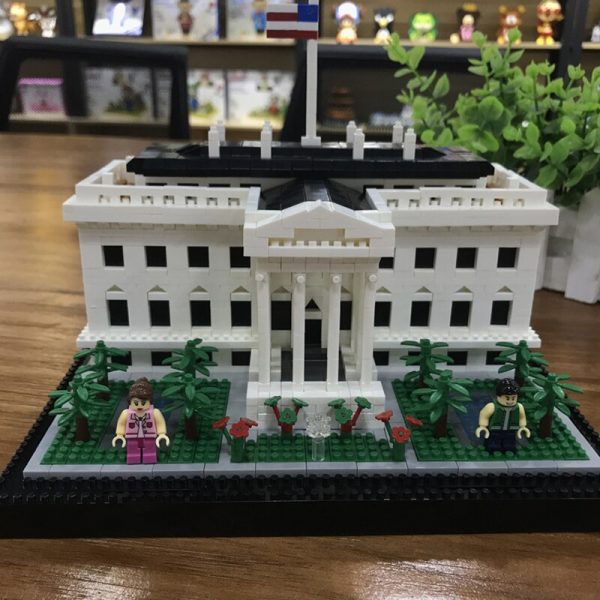 Balody World Famous Architecture USA The White House Building Blocks 3D Model DIY Mini Diamond Blocks 1 - LOZ™ MINI BLOCKS
