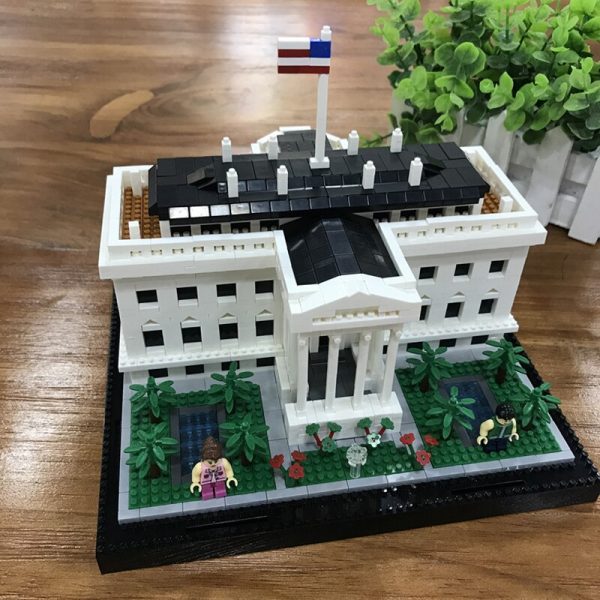 Balody World Famous Architecture USA The White House Building Blocks 3D Model DIY Mini Diamond Blocks 2 - LOZ™ MINI BLOCKS