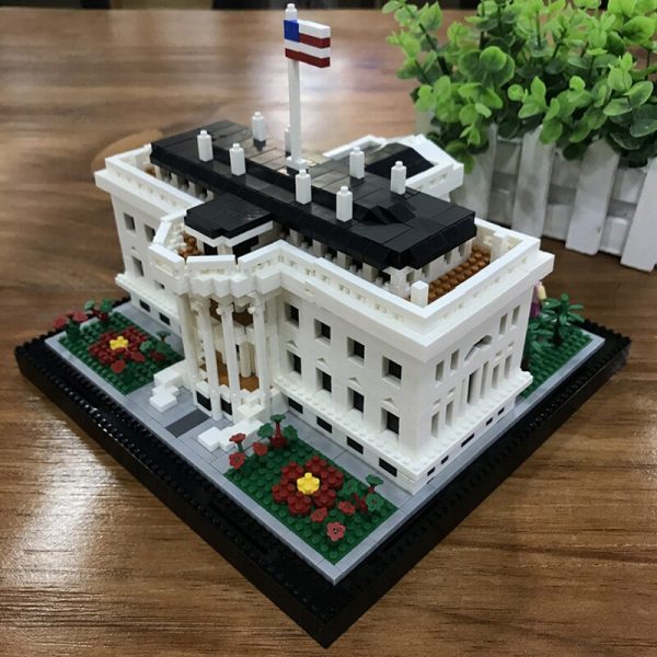 Balody World Famous Architecture USA The White House Building Blocks 3D Model DIY Mini Diamond Blocks 4 - LOZ™ MINI BLOCKS