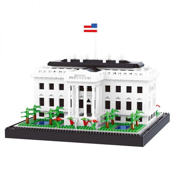 Balody World Famous Architecture USA The White House Building Blocks 3D Model DIY Mini Diamond Blocks 5 - LOZ™ MINI BLOCKS