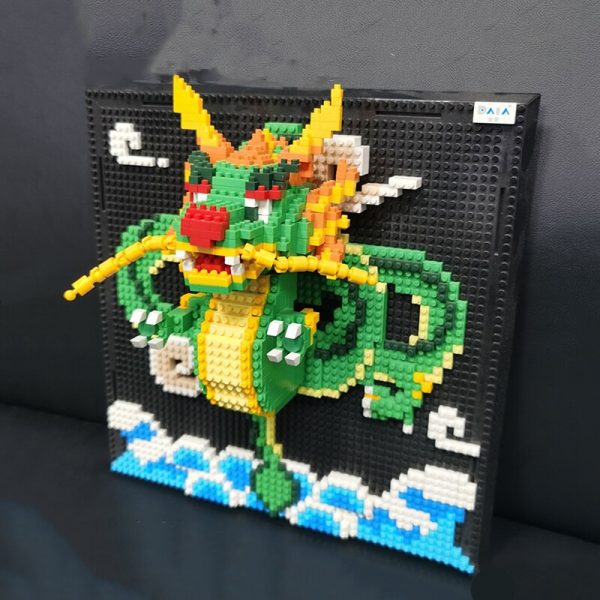 DAIA 66877 Loong Dragon Monster Animal Wall Painting Cloud Model DIY Mini Diamond Blocks Bricks Building 1 - LOZ™ MINI BLOCKS