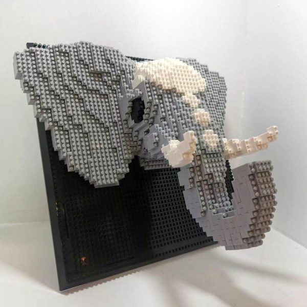 DAIA Loong Dragon Elephant Horse Tiger Deer Elk Monster Animal Head Wall Painting Mini Diamond Blocks 2 - LOZ™ MINI BLOCKS