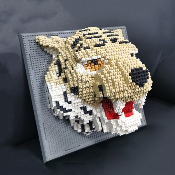 DAIA Loong Dragon Elephant Horse Tiger Deer Elk Monster Animal Head Wall Painting Mini Diamond Blocks 5 - LOZ™ MINI BLOCKS