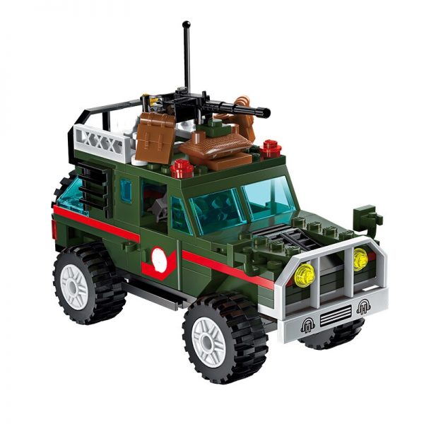 Enlighten 1707 Battlefield Jeep Truck Shark Plane Cross Battle Army Action Mini Blocks Bricks Building Toy 3 - LOZ™ MINI BLOCKS