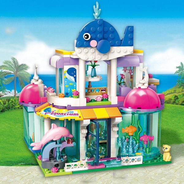 Enlighten 2012 Blue Whale Ocean Aquarium Fish Tank Holiday Town House Model Mini Blocks Bricks Building 5 - LOZ™ MINI BLOCKS