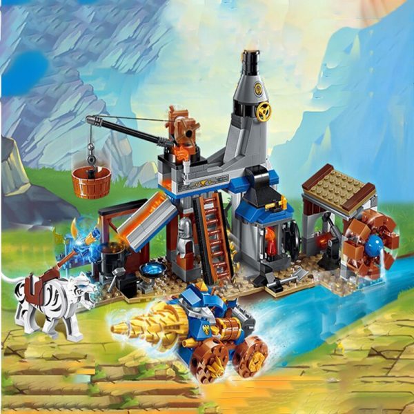 Enlighten 2314 Blacksmith Weapon Tools Shop Castle Drill Chariot Tribe War Mini Blocks Bricks Building Toy 2 - LOZ™ MINI BLOCKS