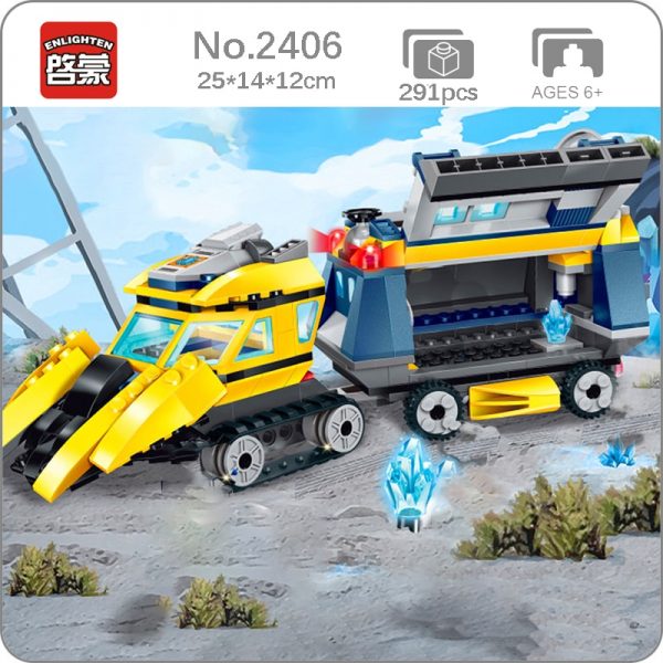 Enlighten 2406 Kyanite Squad Force Truck Train Vehicle Tank Subway Explore Mini Blocks Bricks Building Toy - LOZ™ MINI BLOCKS